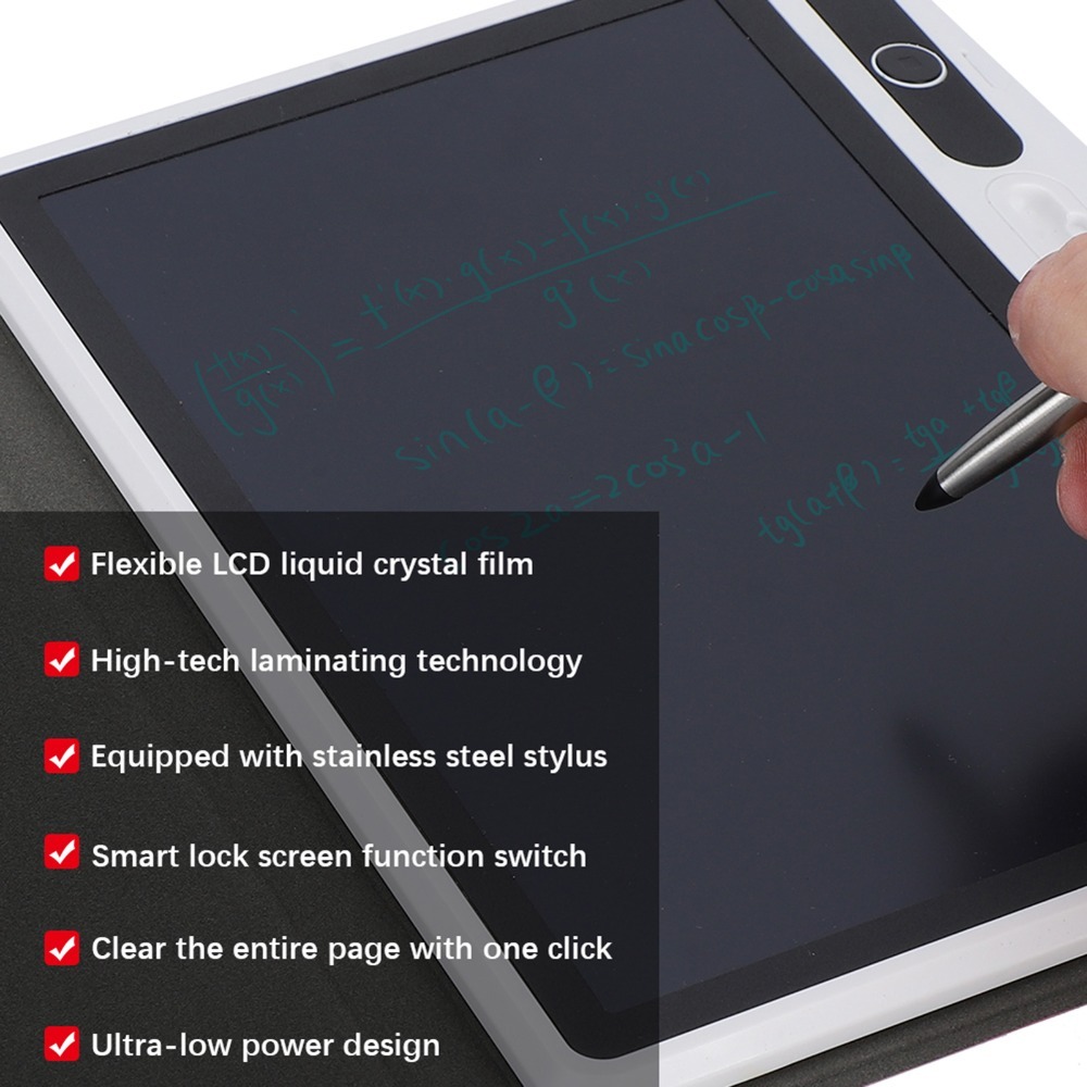 Tablet Sleeves & Cases Ipad Accessories - Tablette d'écriture LCD noire, petite, alimentée