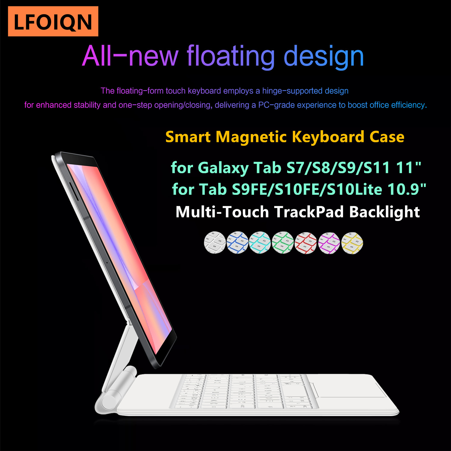 Tablet Accessories For Samsung - Clavier magique LFOIQN pour Samsung Galaxy