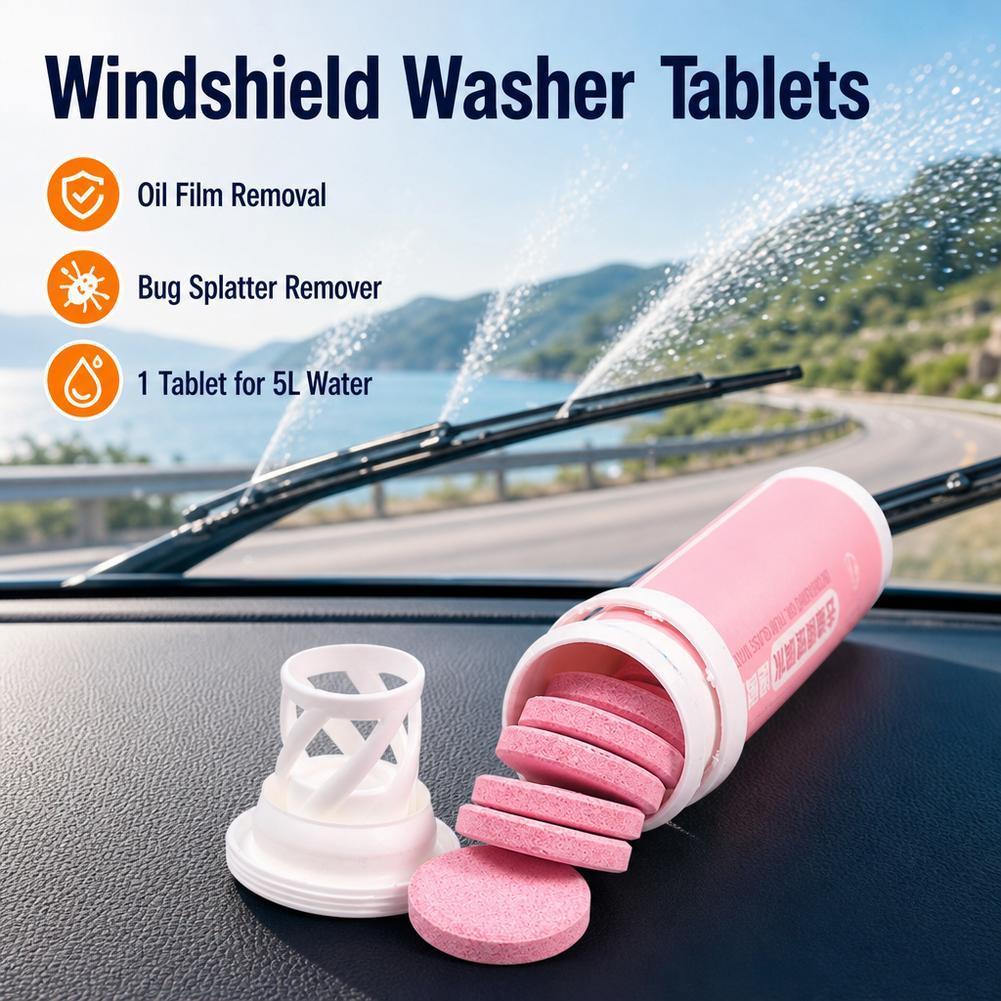 Tablet Car Accessories - Tablettes effervescentes nettoyantes pour pare-brise de