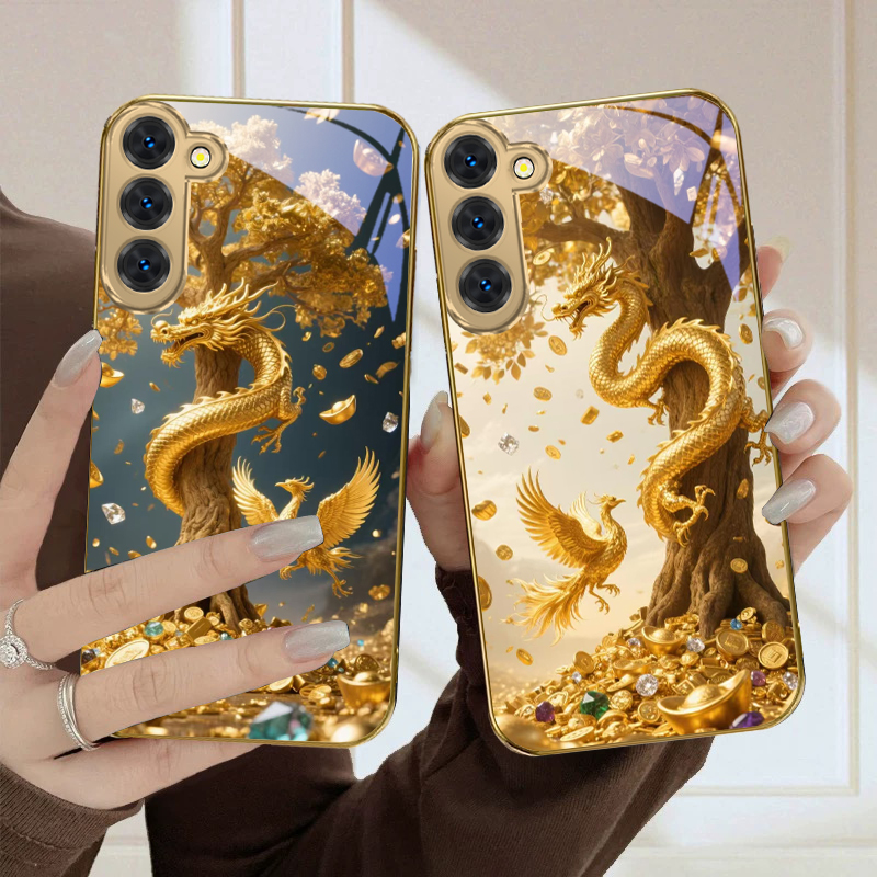 Tablet S9 Fe Accessories - Coque de téléphone en verre doré