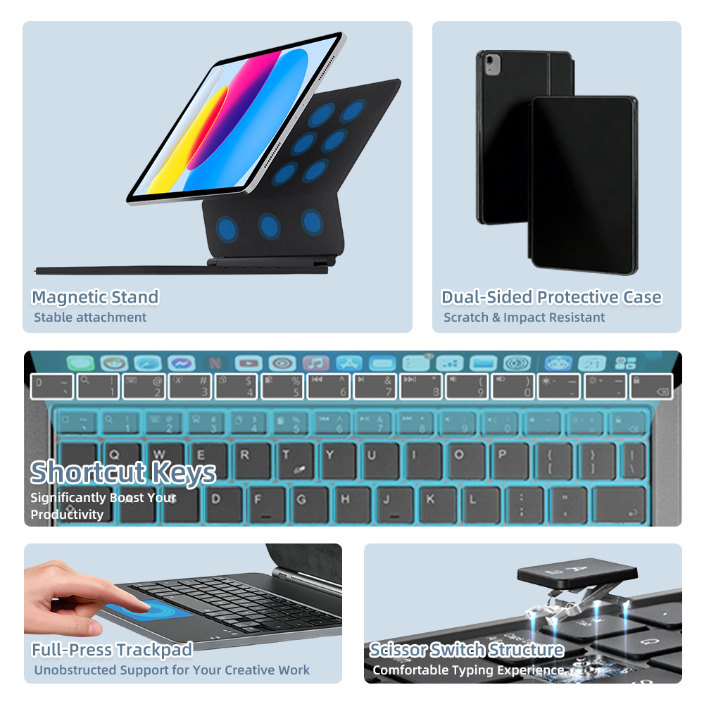 Clavier Magique 2026 avec Blue - Tablet Keyboard Case avis et prix