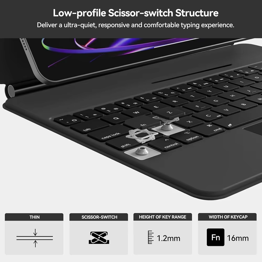 Clavier sans fil avec adsorpti - Tablet Keyboard Case avis et prix