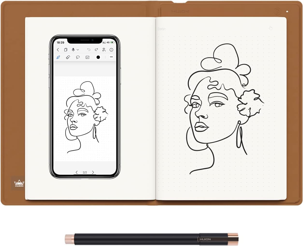 Huion note 2 en 1 cahier d'écr - Huion Tablet Accessories avis et prix
