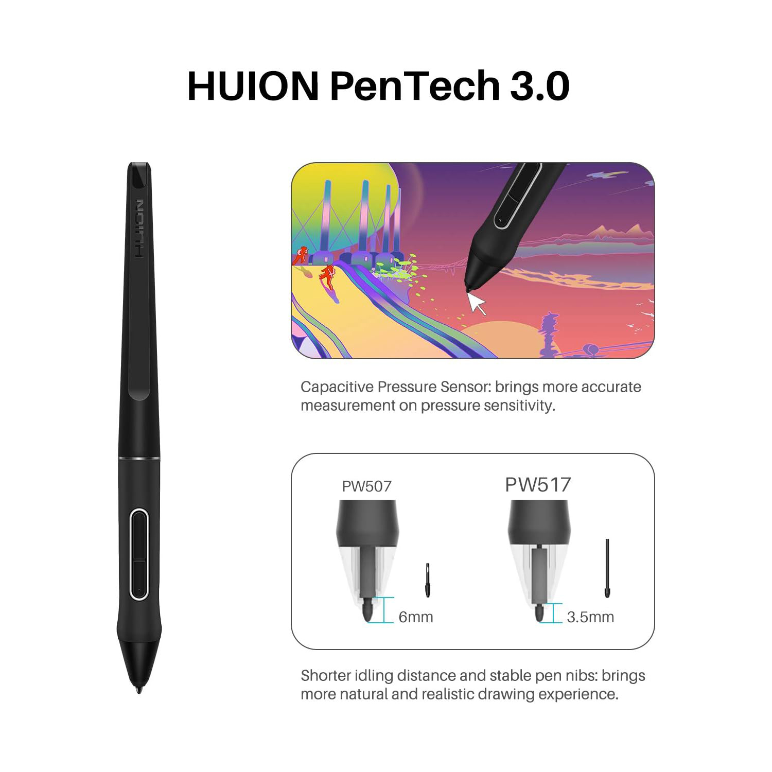 Huion-Tablette graphique Kamva - Huion Tablet Accessories avis et prix