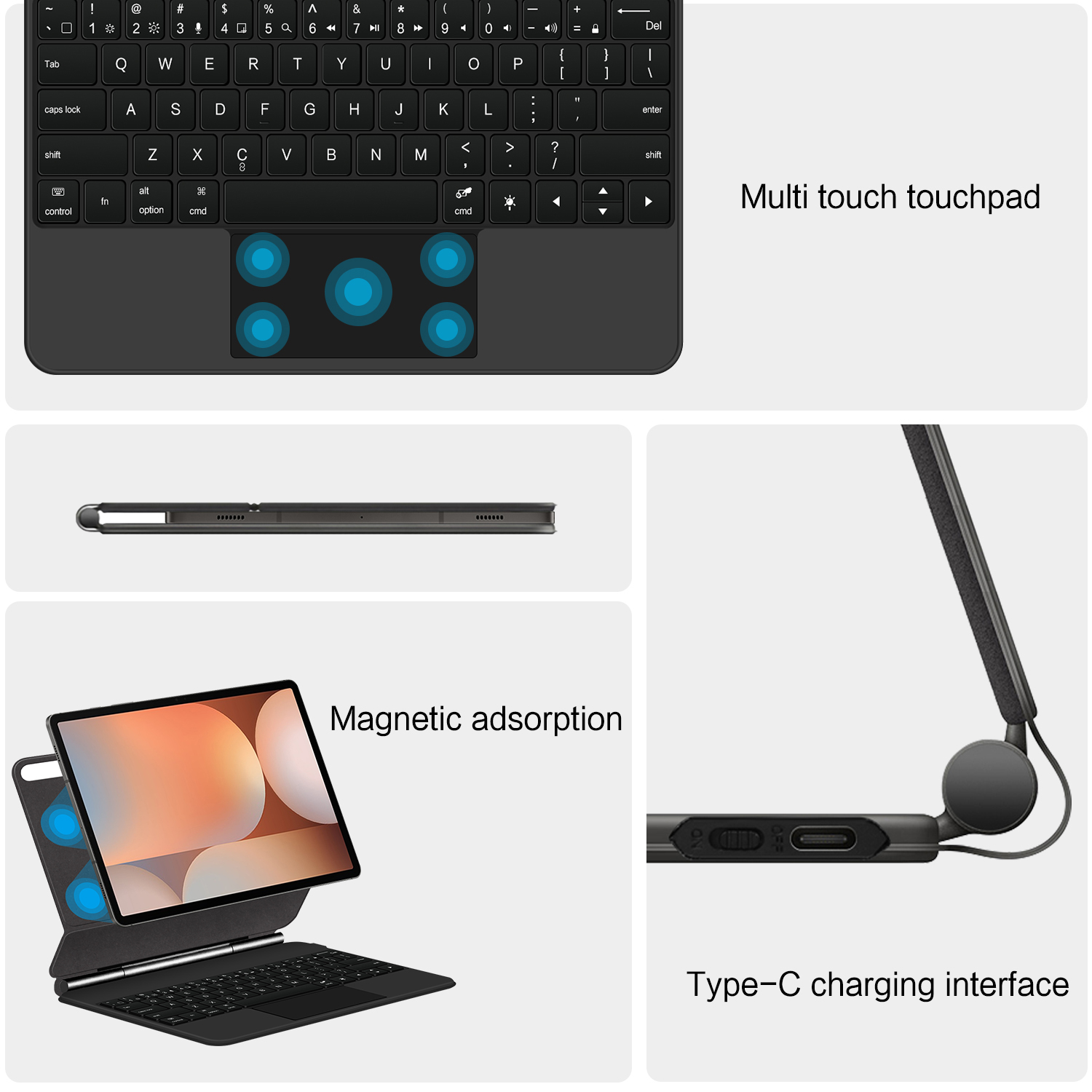 Clavier magnétique magique pou - Tablet Keyboard Case avis et prix