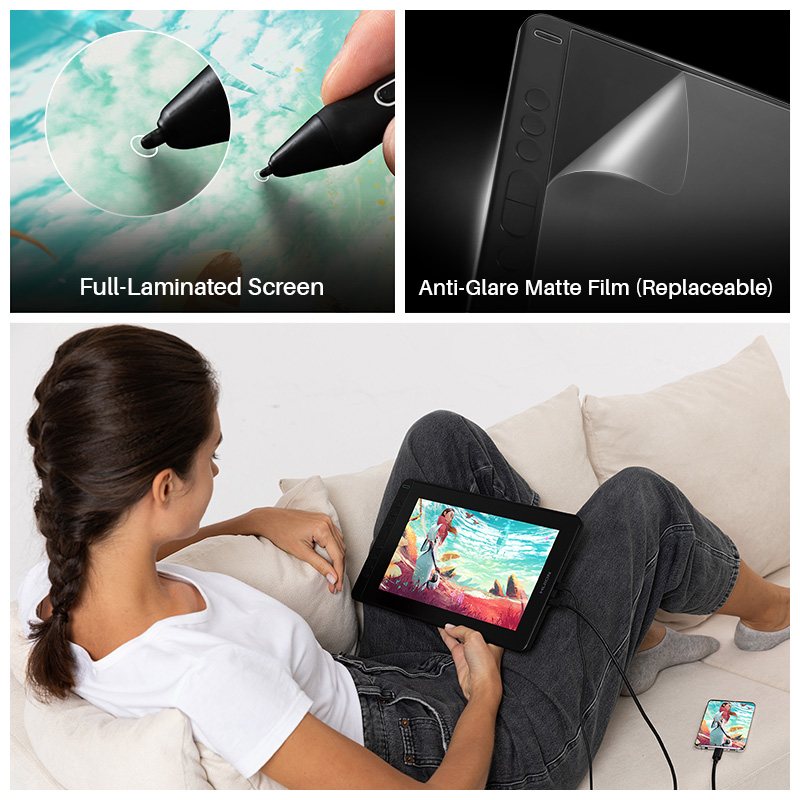 HUION Kamvas 12 tablette graph - Huion Tablet Accessories avis et prix