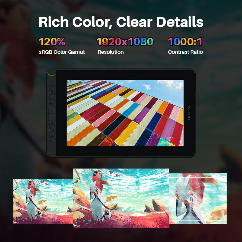 HUION Kamvas 12 tablette graph - Huion Tablet Accessories avis et prix