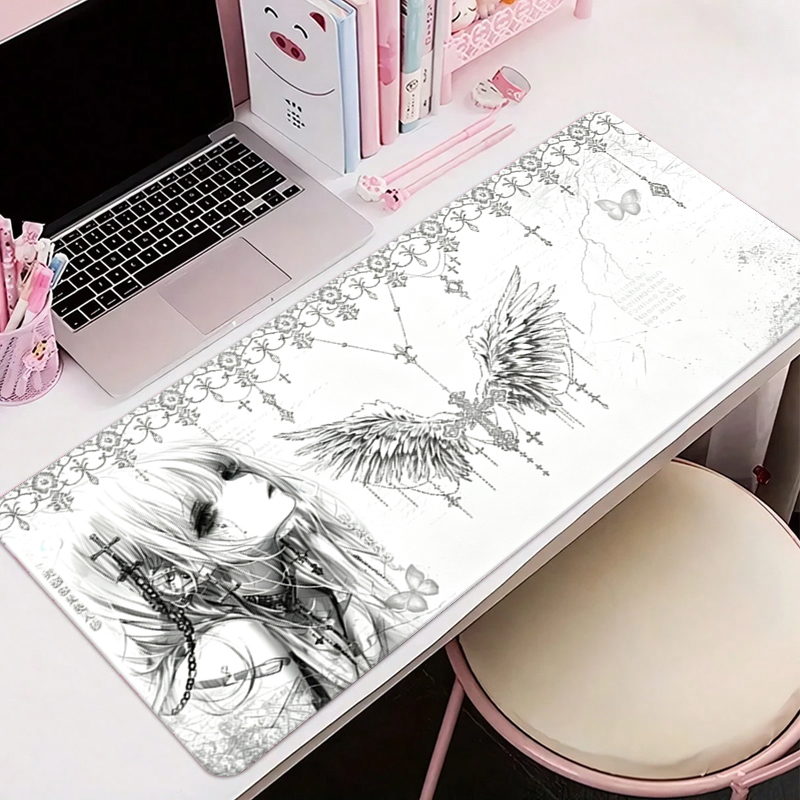 Tapis de souris en cuir noir e - Tablet With All Accessories avis et prix